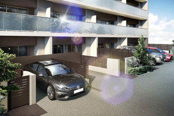 ブライトタウン高塚駅前　専用庭完成予定CG