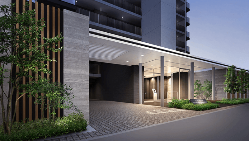 ファイル:シティハウス府中八幡町 エントランスアプローチ完成予想CG.png