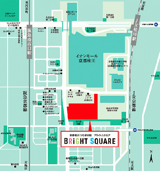 ファイル:京都桂川つむぎの街 ブライトスクエア周辺施設.gif