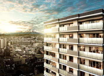 クレアホームズ盛岡中央通　外観完成予想CG