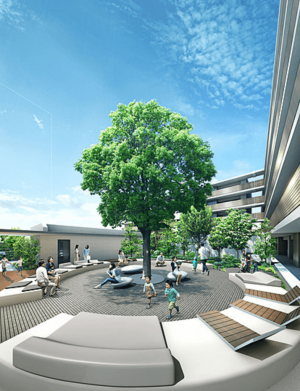 デュオヒルズ南町田THE GARDEN サークルガーデン完成予想CG