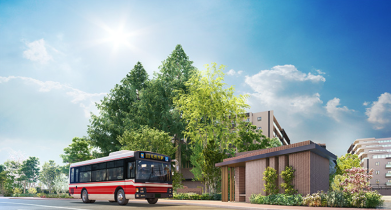 ファイル:プラウドシティ吉祥寺 敷地内バス停（半個室仕様）完成予想CG.png