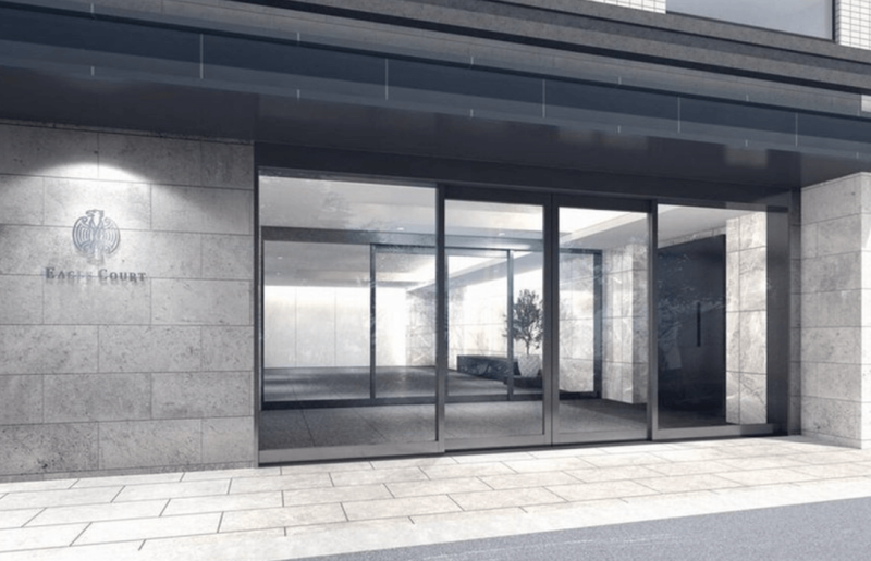 ファイル:イーグルコート二条駅ウエスト エントエランスアプローチ完成予想図.png