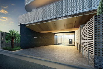 ファーストレジデンス須磨海浜公園　エントランスアプローチ完成予想CG