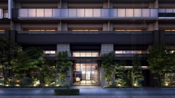 プラウド宇都宮馬場通り　エントエランスアプローチ完成予想図