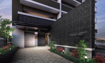 プレサンス ロジェ 豊橋松葉公園CL　エントランスアプローチ完成予想CG