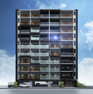 オープンレジデンシア渡辺通　外観完成予想図2