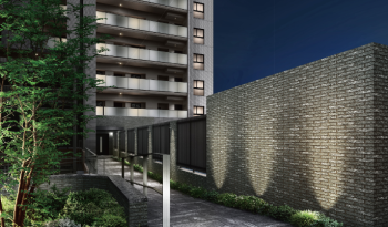 ジオ六甲道　サブエントランスアプローチ完成予想CG