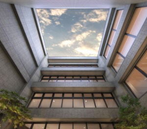 リーフィアレジデンス上原　ラウンジコート完成予想CG