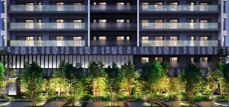 ファイル:ローレルタワー御堂筋本町 エントランスアプローチ完成予想CG.png