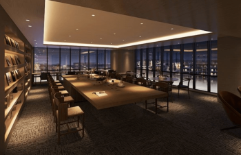 MJR博多ザ・レジデンス　スカイライブラリー完成予想図