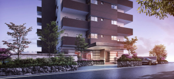 アルビオアルファ渚ガーデン　エントランスアプローチ完成予想CG