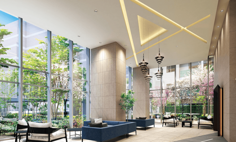 ファイル:スカイプラザ・ユーカリが丘 ゲートフロント エントランスホール・ラウンジ完成予想図.png