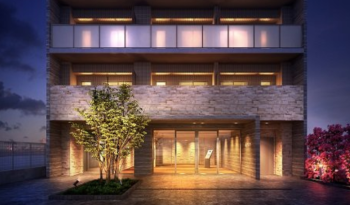 リシャール川崎THE WEST　エントランスアプローチ完成予想CG