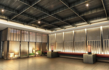 岐阜金華プロジェクト　エントランスホール完成予想CG