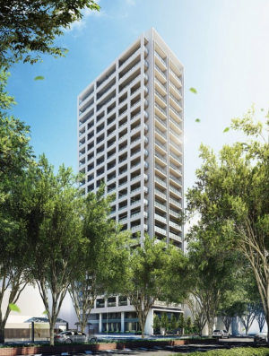 シエリアタワー仙台青葉通　外観完成予想CG