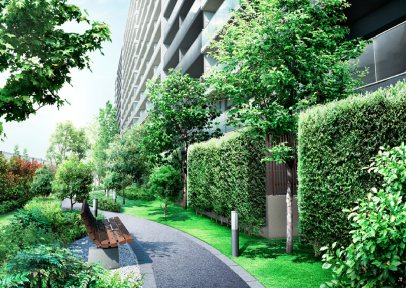 ファイル:ウエリス浦和美園 グリーンウォーク完成予想CG（ノーステラス）.png