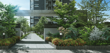 サングレート姪浜駅南ファースト＆ネクスト　エントエランスアプローチ完成予想図