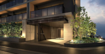 シーンズ尼崎　エントエランスアプローチ完成予想図