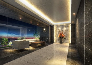 マストスクエア音羽町　エントランスホール完成予想CG