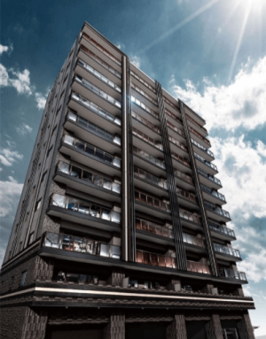 レーベン熊本新町EMBRACE　外観完成予想図1