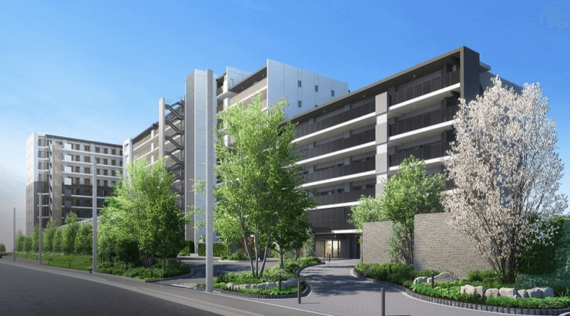 ファイル:ザ・パークハウス 横浜川和町ガーデン 外観完成予想図（北東側）.png