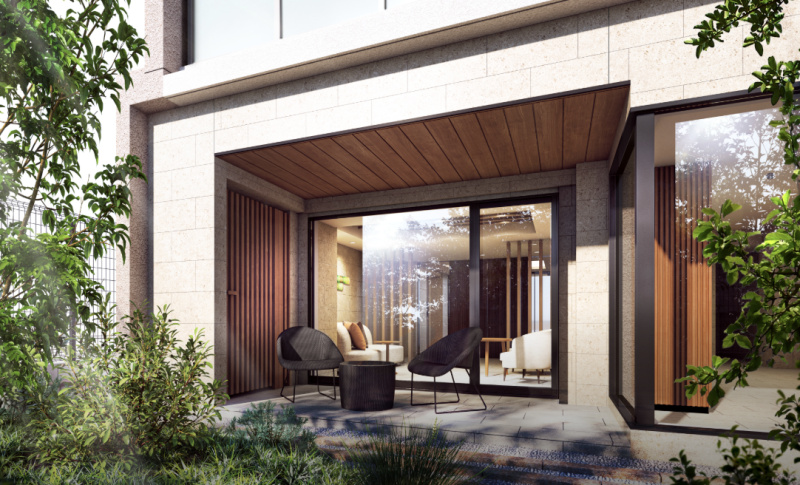 ファイル:ルピアシェリール八潮 HIDAMARIガーデン・KOMOREBIテラス完成予想図.png