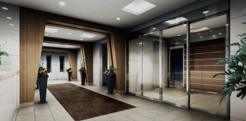 エンブルレジデンス藤枝駅南　　エントランス完成予想CG