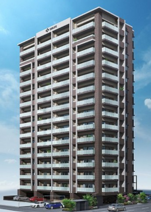 サンライフ新下関駅前　外観完成予想CG