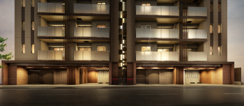 ジオ山科椥辻　エントランスアプローチ完成予想CG