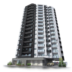 クレアホームズ琴似中央　外観完成予想図