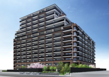 ブランシエラ道後樋又　外観完成予想CG