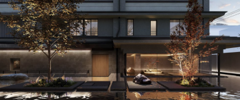 プラウド京都二条城　エントランスアプローチ完成予想CG