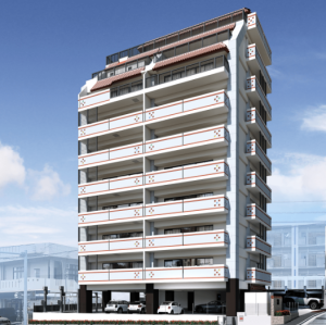 華御殿邸宅新南風（ハナウドゥンテイタクシンフェーカジ）　外観完成予想図