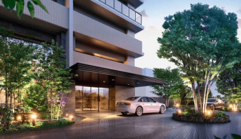 デュオヒルズ長野権堂　エントエランスアプローチ完成予想図