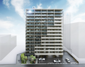 アルファステイツ佐世保駅前　外観完成予想図（立面）