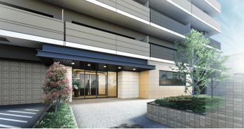 アルファスマート守山勝部　エントエランスアプローチ完成予想図