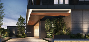 サーパス草津　エントエランスアプローチ完成予想図