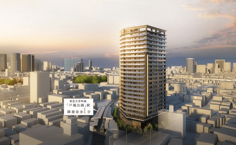 ファイル:ザ・パークハウス 戸越公園タワー 外観完成予想図1.png