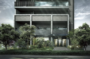 ネベル草加アートフィロス　エントランスアプローチ完成予想CG