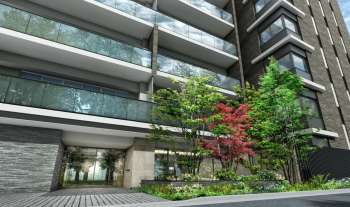 アールブラン武蔵新田　エントランス完成予想CG