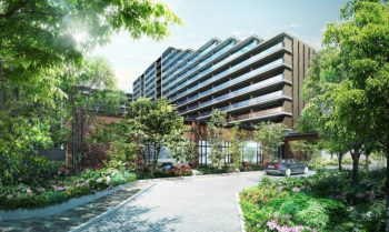 グランアリーナレジデンス　外観 エントランスアプローチ完成予想図