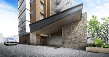 ファーネスト鹿児島中央駅前レジデンス　エントエランスアプローチ完成予想図1