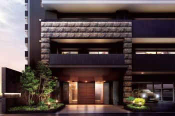 プレサンス ロジェ 城陽寺田駅前　エントランスアプローチ完成予想図