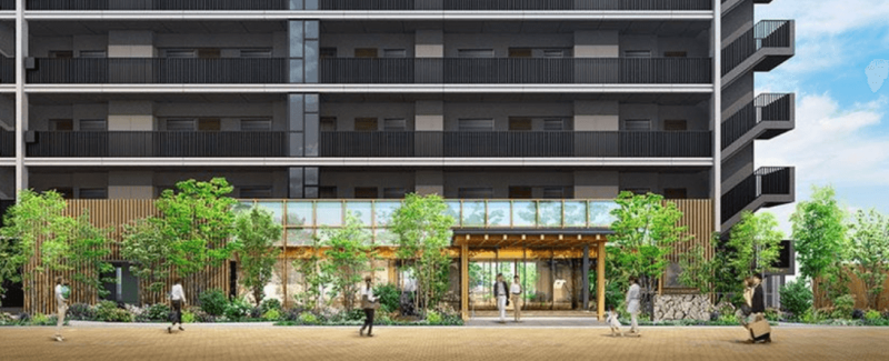 ファイル:ライオンズ千林大宮レジデンス エントエランスアプローチ完成予想図.png