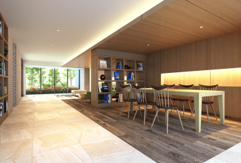 リビオ東伏見公園　コミュニティスクエア完成予想CG