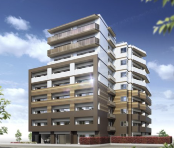 レジデンスノーブル西新井本町　外観完成予想CG