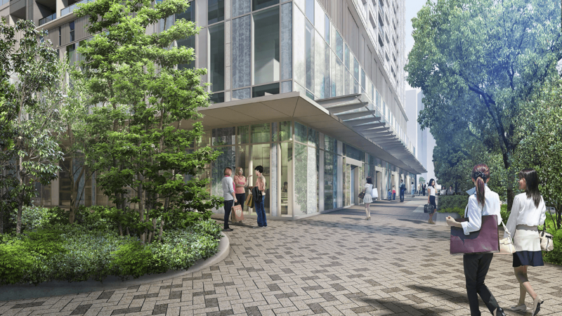 ファイル:SHIROKANE The SKY 商業ファサード完成予想CG 2.png