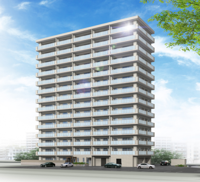 ファイル:アルバガーデン セントラルコート下郡 外観完成予想CG.png