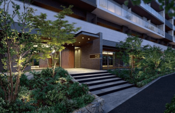 イニシア新小岩ローレルコート　エントランスアプローチ完成予想図